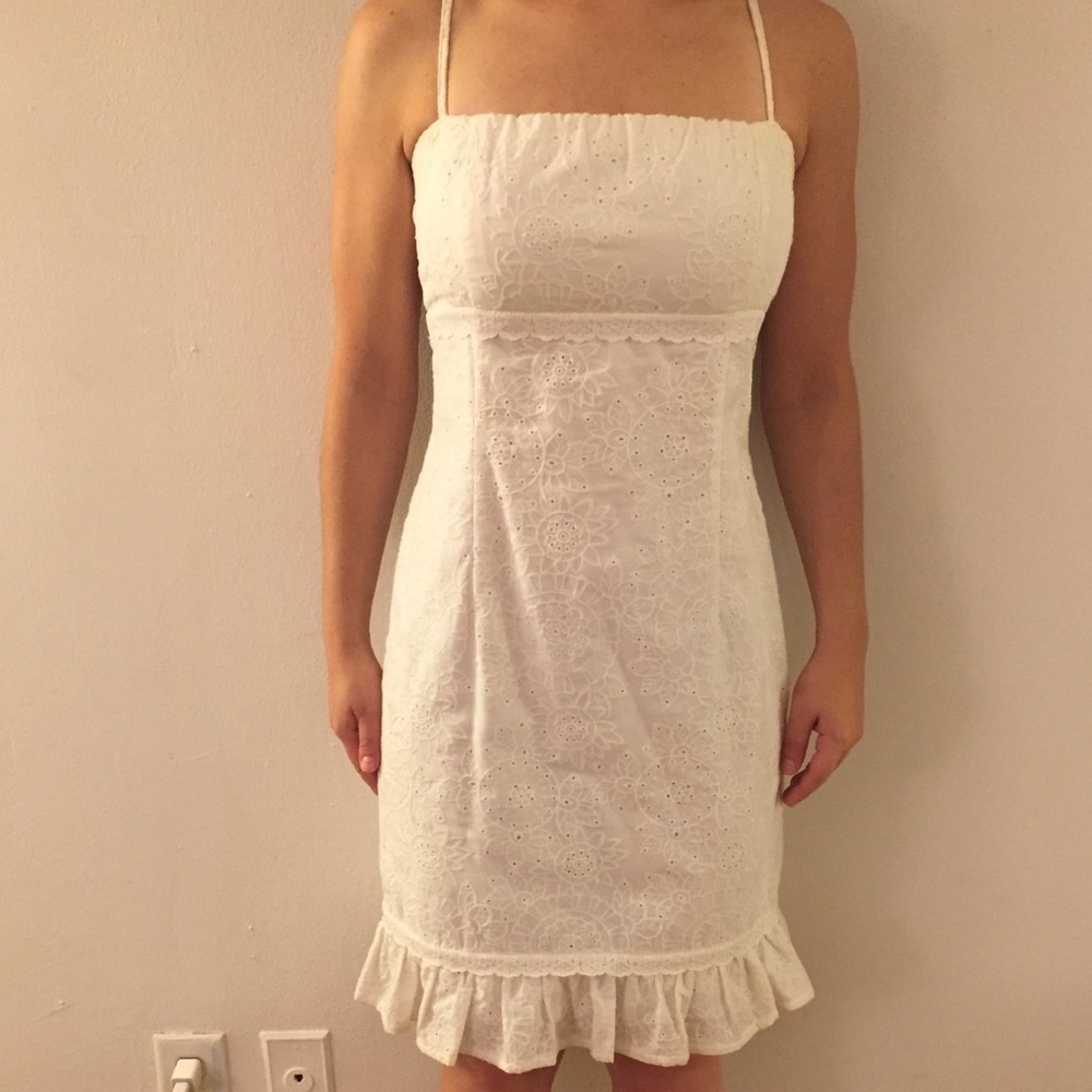 White Eyelet Dress